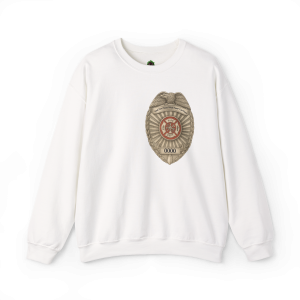 Flames Test Metal Courage Defines the Firefighter Crewneck Sweatshirt